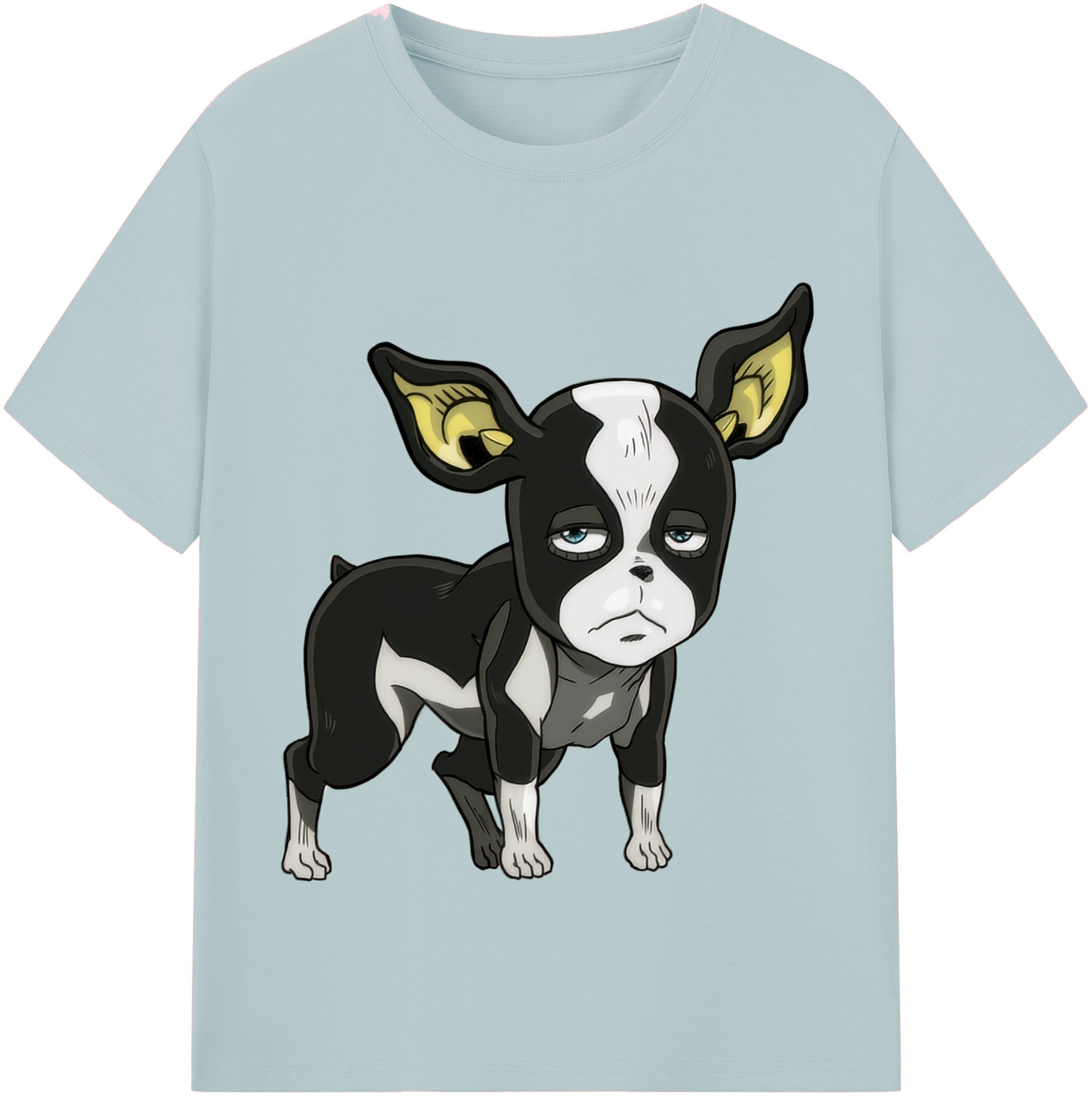 （画像用） ジョジョの奇妙な冒険 イギー JoJo's Bizarre Adventure Iggy 綿100％半袖Tシャツ（フロントプリント）
